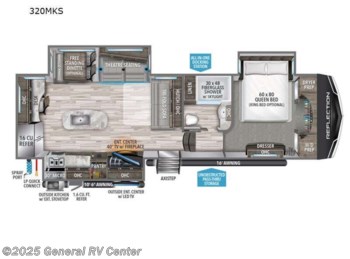 New 2023 Grand Design Reflection 320MKS available in Mount Clemens, Michigan