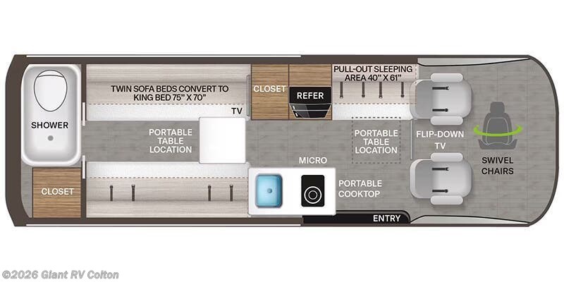 New 2027 Thor Motor Coach Tranquility 24A available in Colton, California