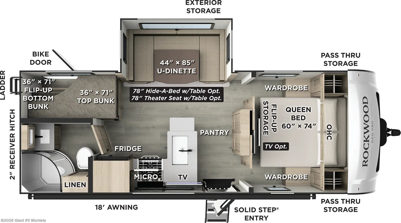 New 2026 Forest River Rockwood Mini Lite 2520BH available in Murrieta, California