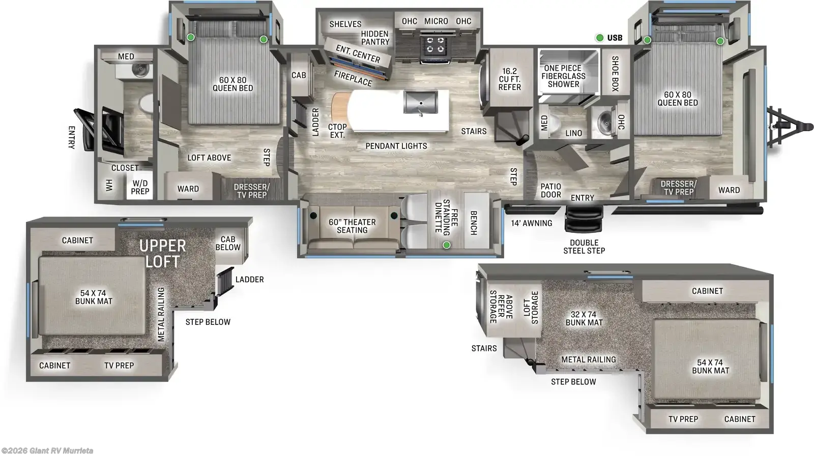 New 2027 Forest River Sierra Destination 41DUPLEX available in Murrieta, California