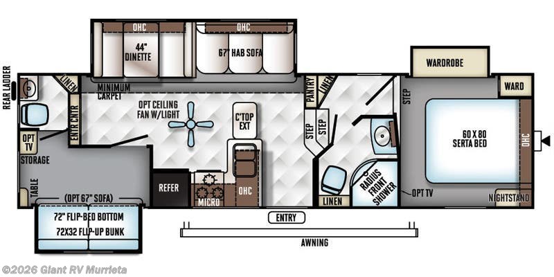 Used 2016  Forest River Rockwood Signature Ultra Lite 8281WS by Forest River from Giant RV in Murrieta, CA