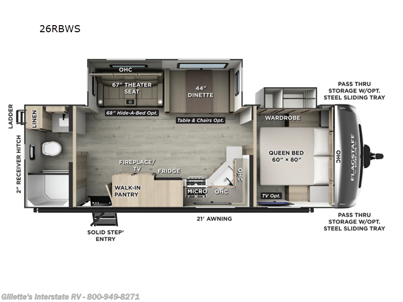 New 2026 Forest River Flagstaff Super Lite 26RBWS available in Haslett, Michigan