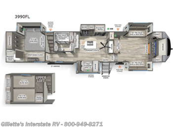 New 2026 Forest River Sandpiper 3990FL available in Haslett, Michigan