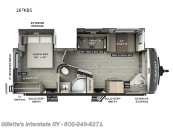 New 2027 Forest River Flagstaff Super Lite 26FKBS available in Haslett, Michigan