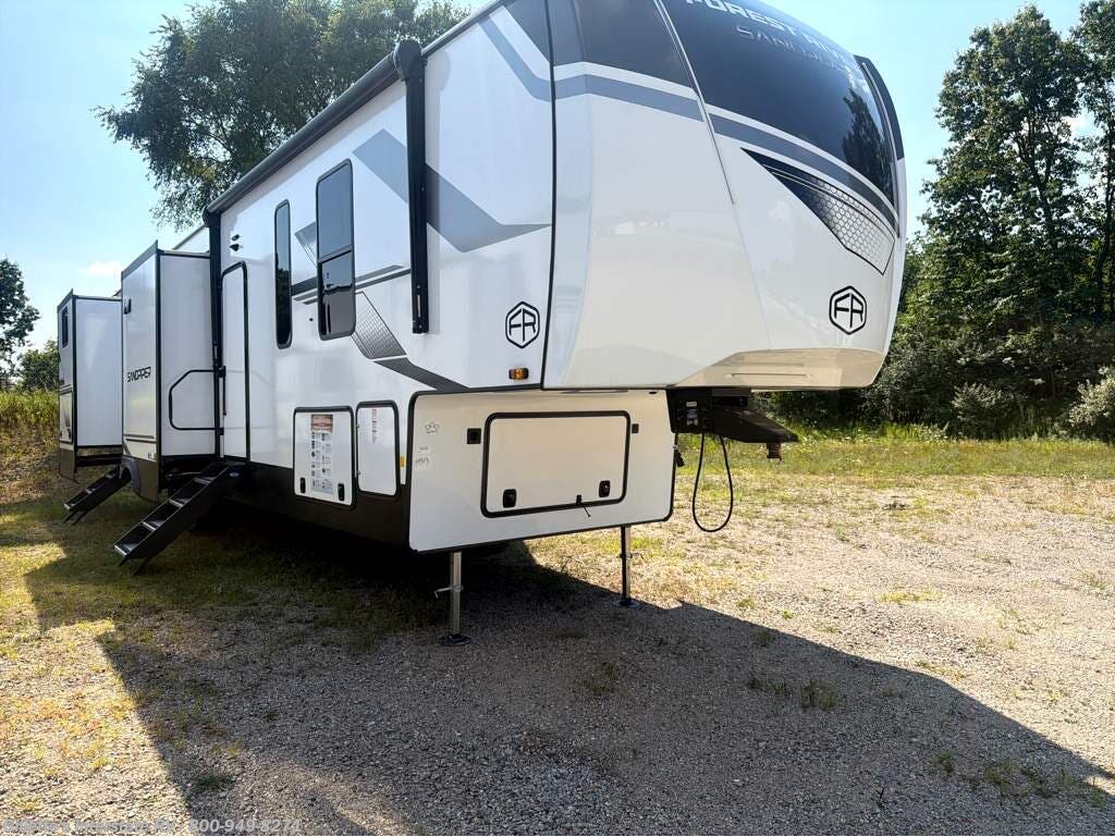 New 2026 Forest River Sandpiper 3844QUAD available in Haslett, Michigan