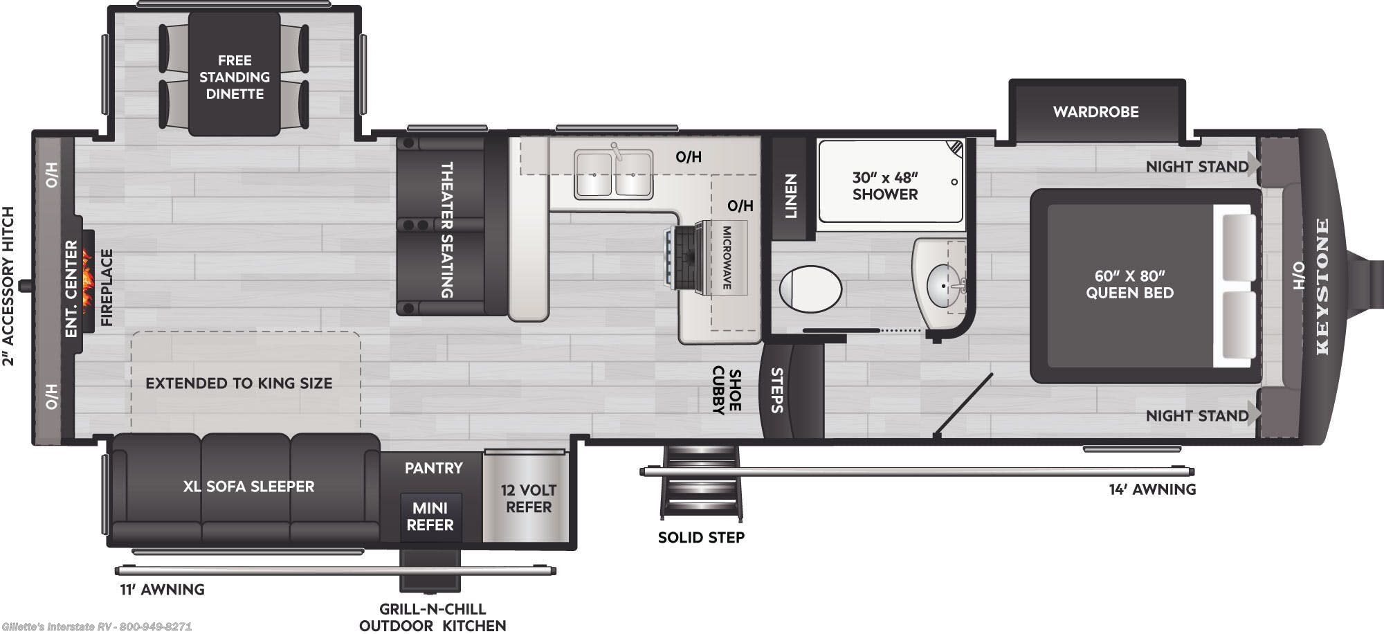 New 2026  Keystone Arcadia Super Lite 294SLRD by Keystone from Gillette's Interstate RV in Haslett, MI