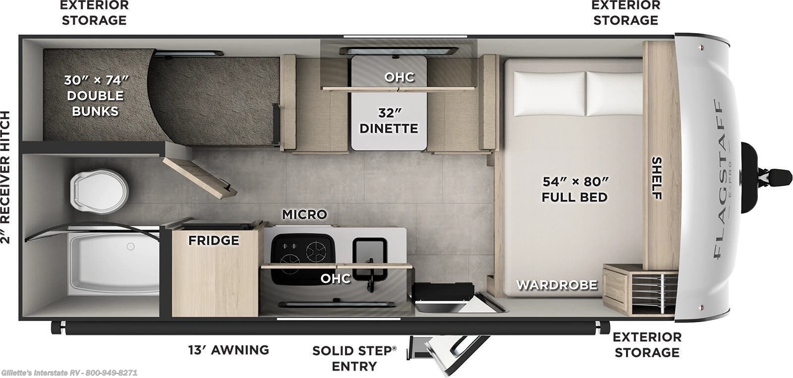 New 2026  Forest River Flagstaff E-Pro E17LE by Forest River from Gillette's Interstate RV in Haslett, MI