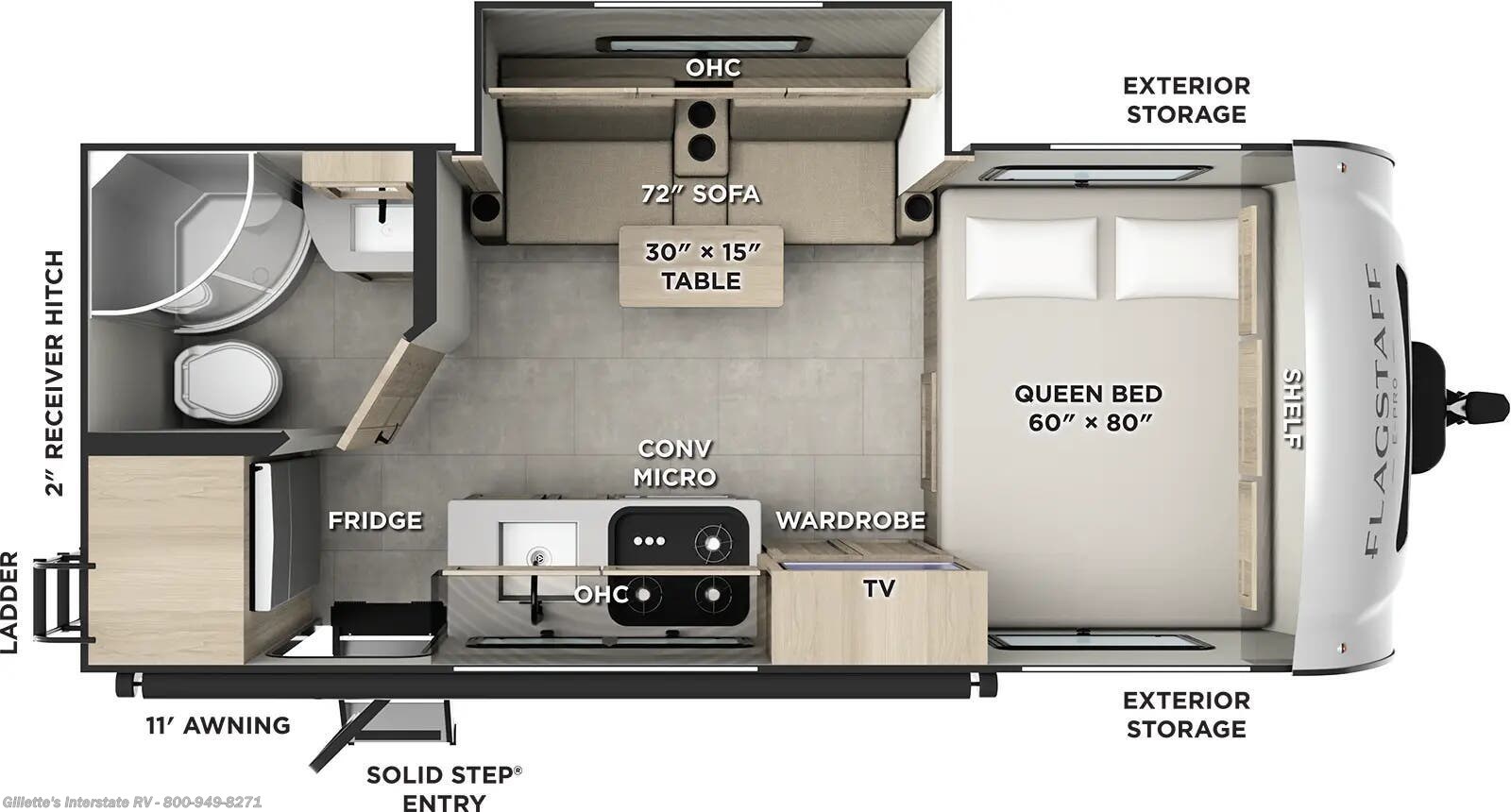 New 2026  Forest River Flagstaff E-Pro E19FBS by Forest River from Gillette's Interstate RV in Haslett, MI