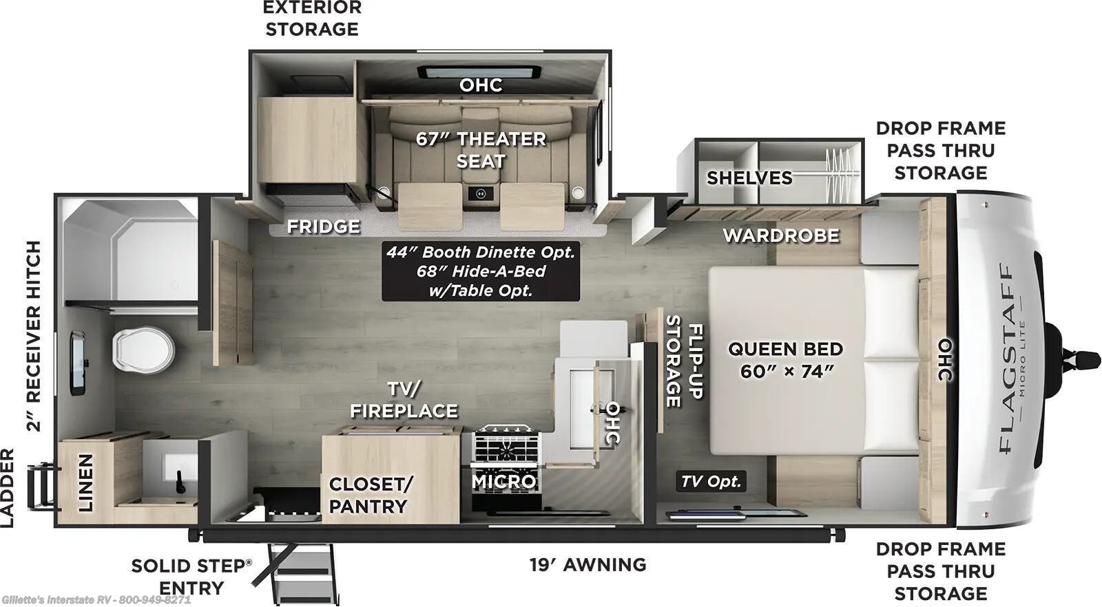 New 2026  Forest River Flagstaff Micro Lite 25FBLS by Forest River from Gillette's Interstate RV in Haslett, MI