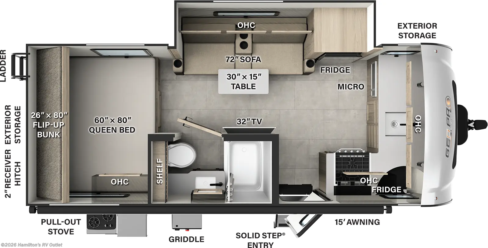 New 2025 Forest River Rockwood Geo Pro G20FK available in Saginaw, Michigan
