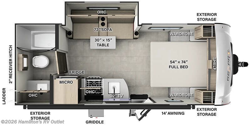 New 2025 Forest River Rockwood Geo Pro G20FBS available in Saginaw, Michigan