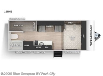 Used 2021 Forest River Cherokee Wolf Pup 16BHS available in Park City, Kansas