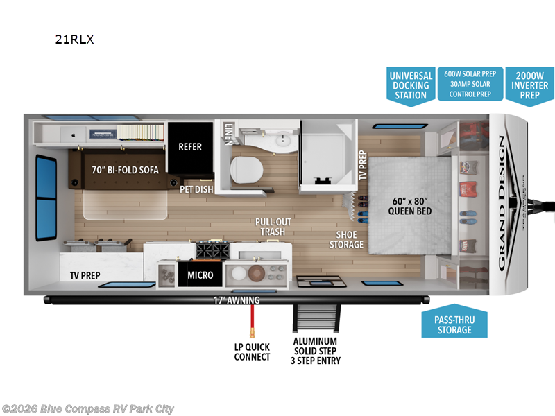 New 2026 Grand Design Transcend Xplor 21RLX available in Park City, Kansas