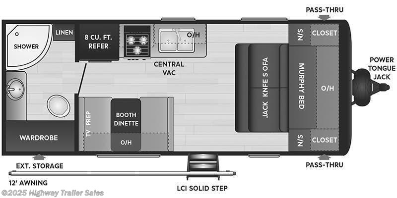 2021 Keystone Hideout 19RBWE