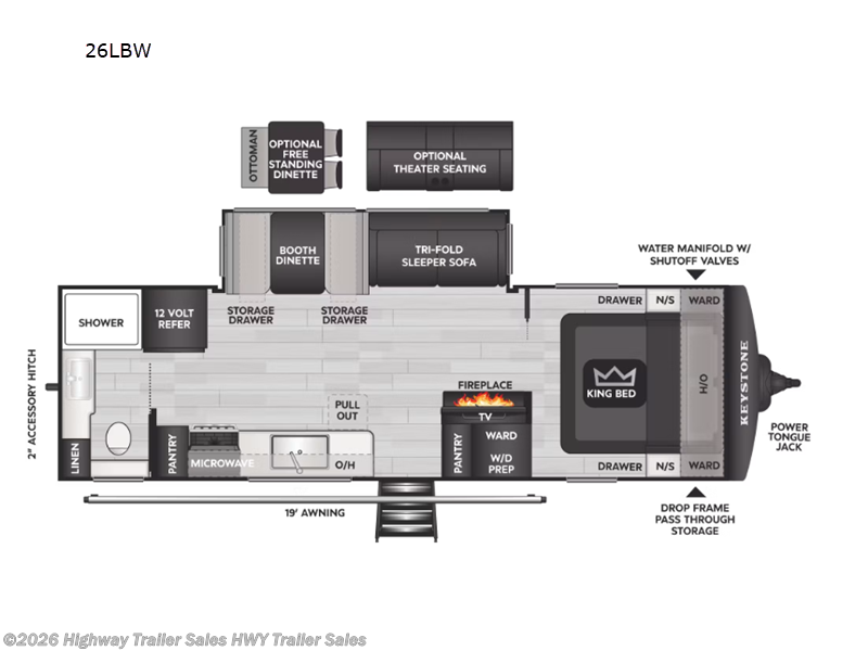 New 2027 Keystone Cougar 26LBWE available in Salem, Oregon