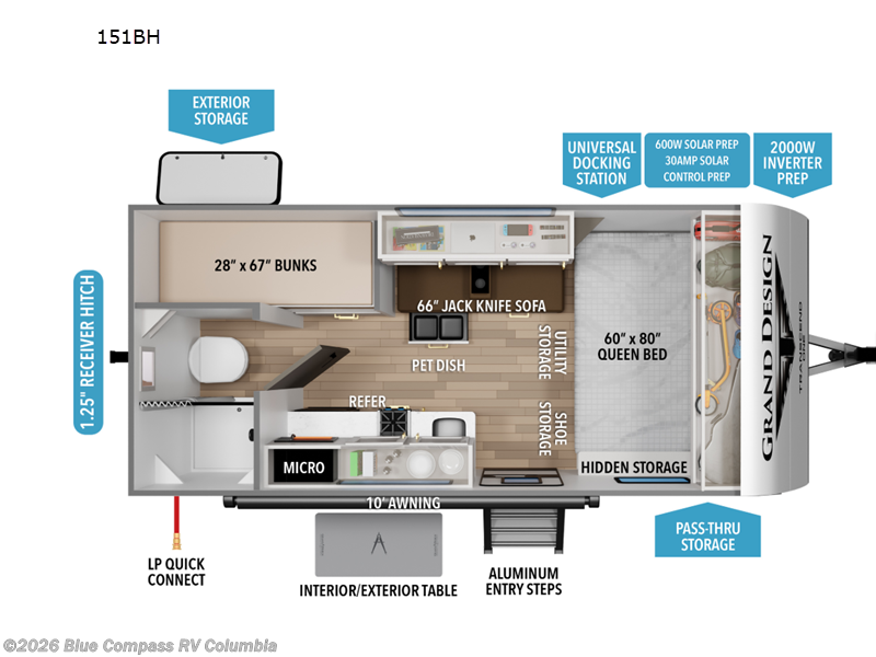 New 2027 Grand Design Transcend One 151BH available in Lexington, South Carolina