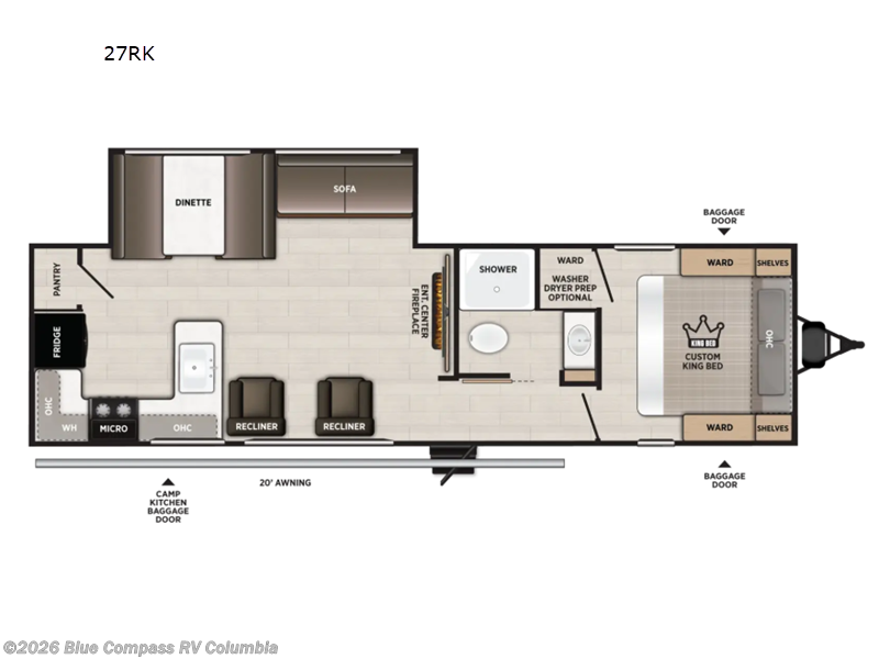 New 2027 Forest River Wildwood 27RK available in Lexington, South Carolina