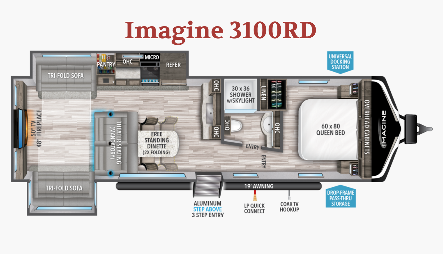  New 2022 Grand Design Imagine 3100RD available in Fort Worth, Texas