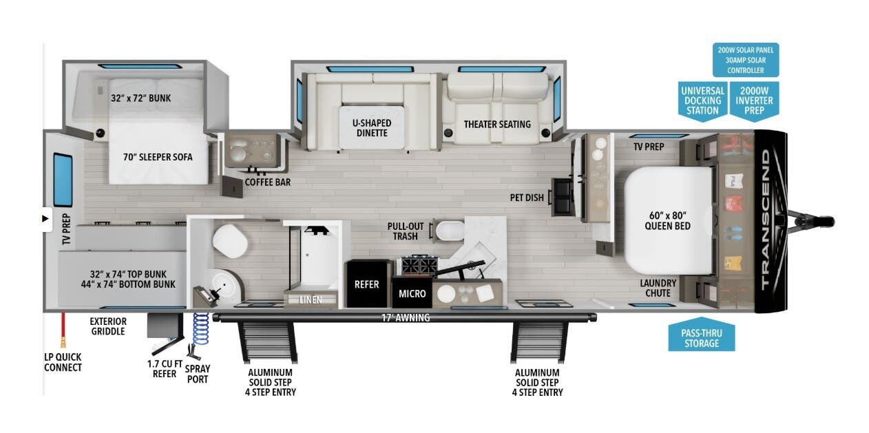 New 2027 Grand Design Transcend 325BHT available in Corinth, Texas