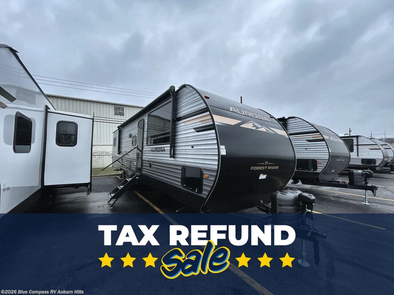 New 2026 Forest River Aurora 34BHTS (2 Queen Beds) available in Auburn Hills, Michigan