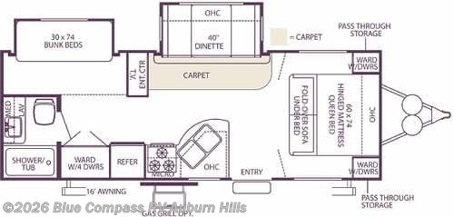 Used 2006 Forest River Wildwood LE 25BHBS LE available in Auburn Hills, Michigan