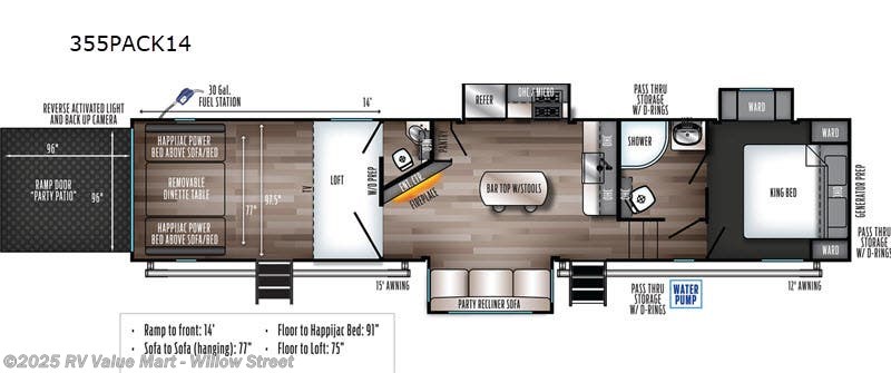 2022 Forest River Cherokee Wolf Pack 355PACK14