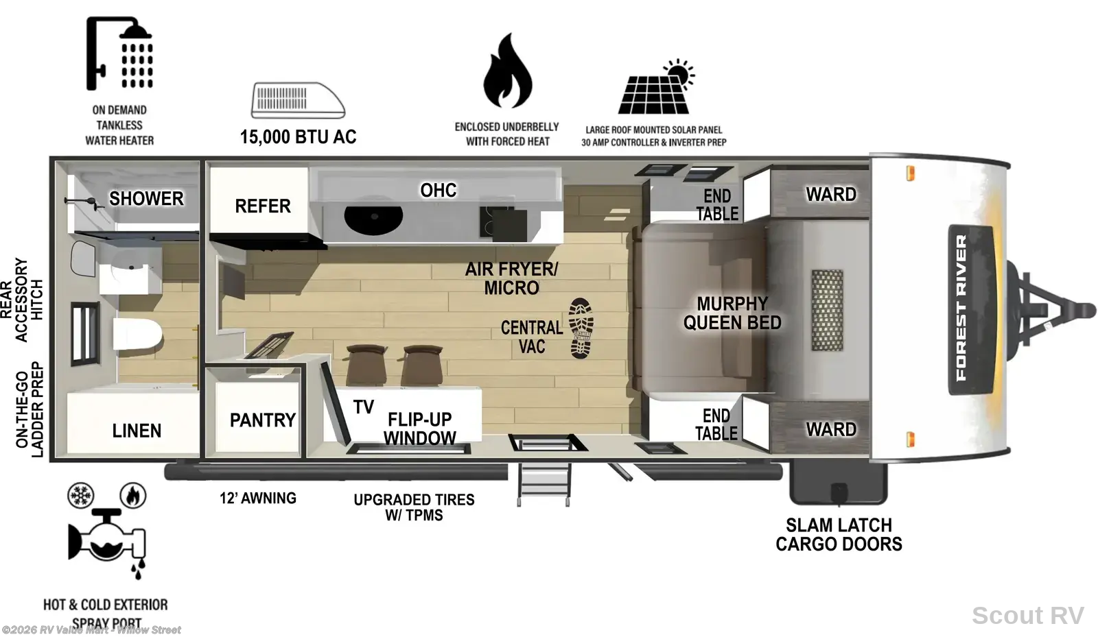 New 2027 Forest River R-Pod RP-197 available in Willow Street, Pennsylvania