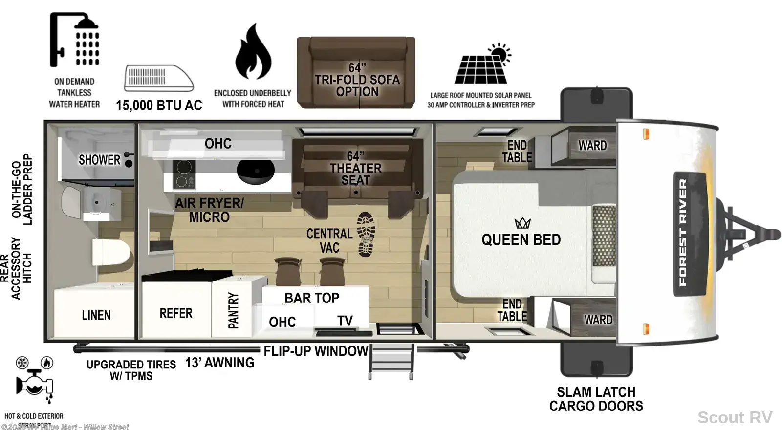 New 2027 Forest River R-Pod RP-207 available in Willow Street, Pennsylvania