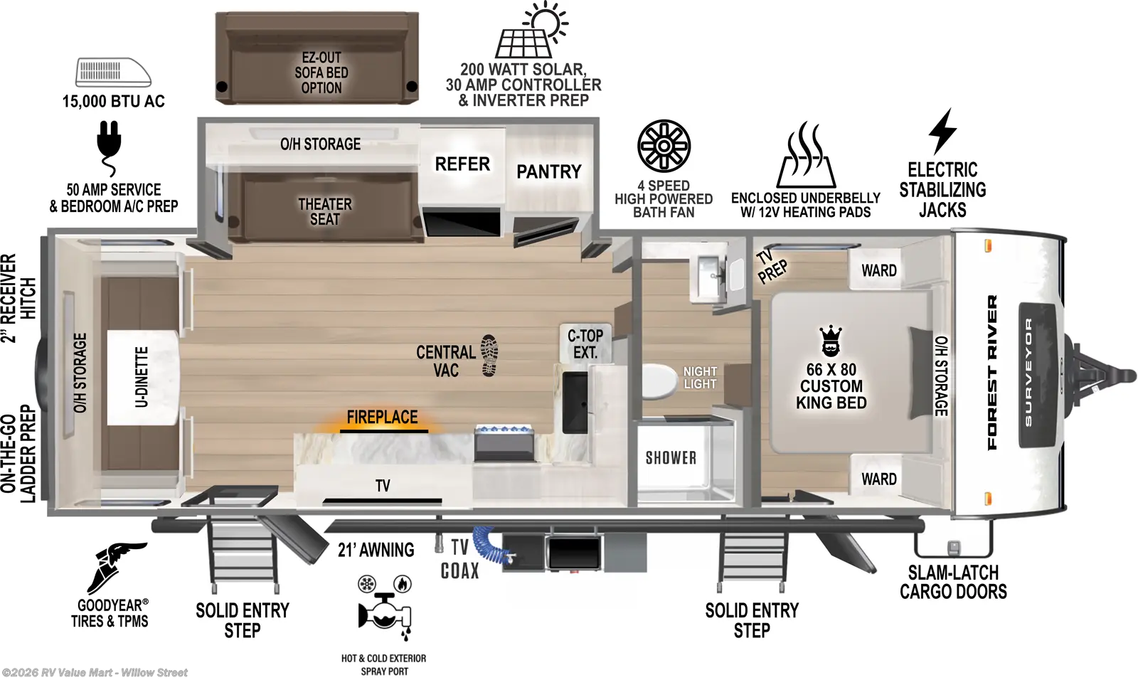 New 2027 Forest River Grand Surveyor 253RLS available in Willow Street, Pennsylvania