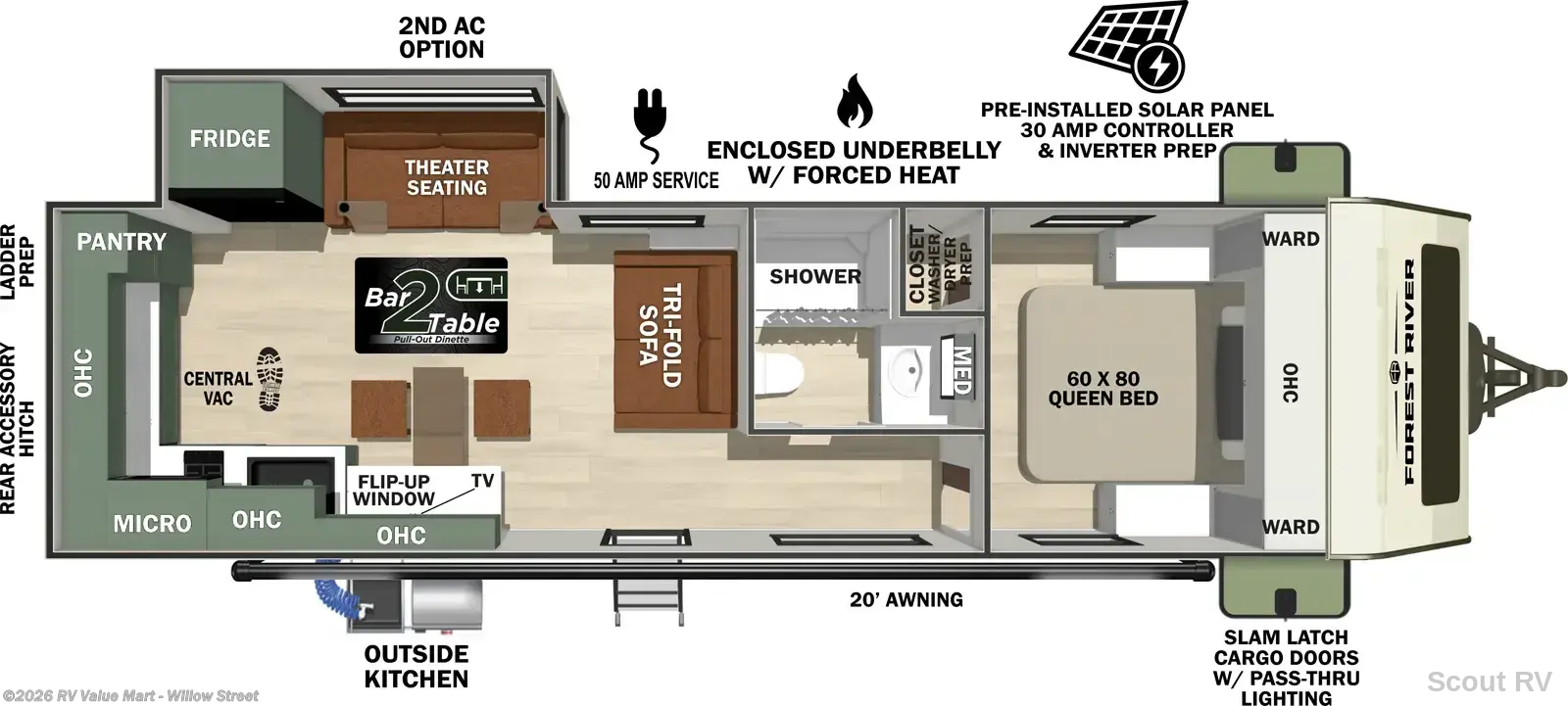 New 2027 Forest River No Boundaries 20.8-BM available in Willow Street, Pennsylvania