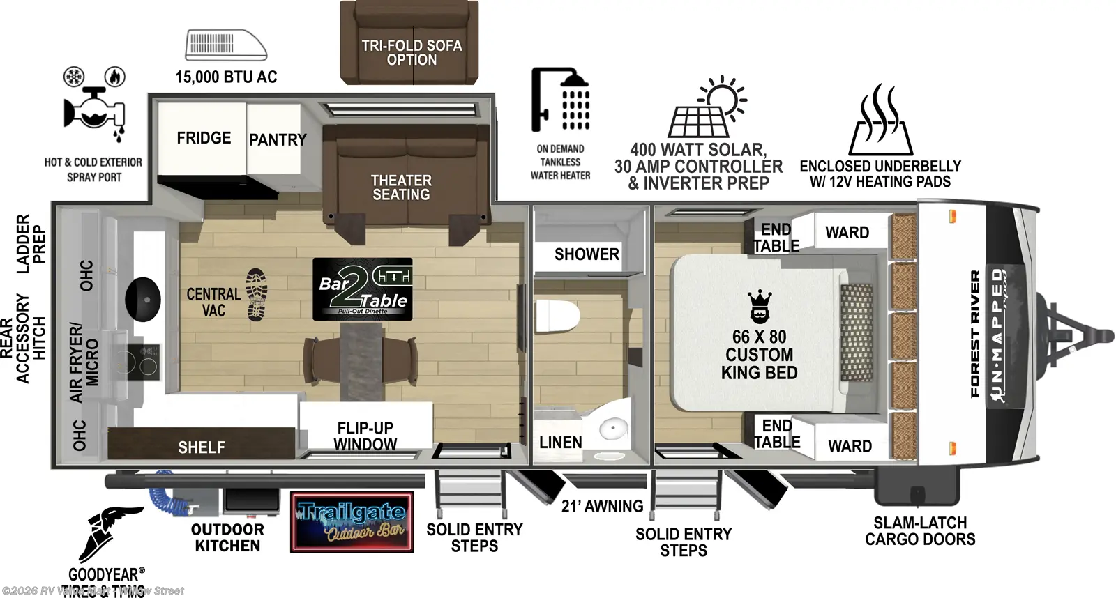 New 2027 Forest River R-Pod Un•Mapped 24RK available in Willow Street, Pennsylvania
