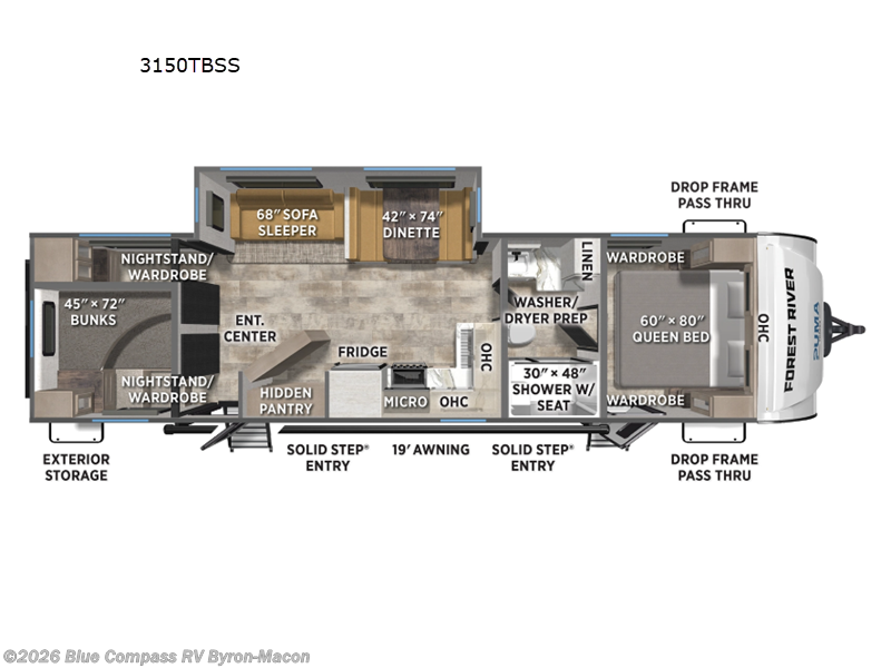 New 2026 Forest River Puma Tracks 3150TBSS available in Byron, Georgia