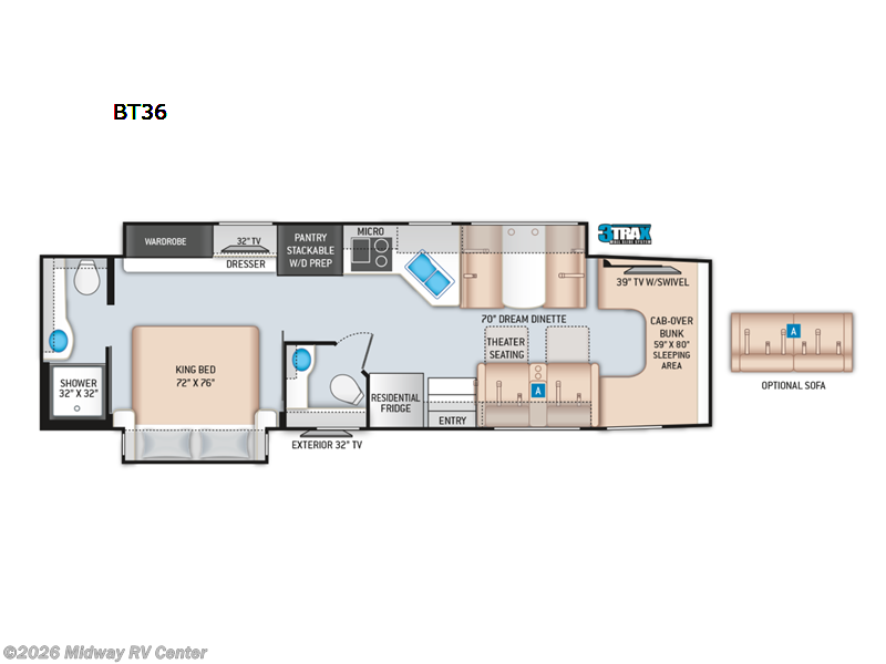 Used 2022 Thor Motor Coach Omni BT36 available in Grand Rapids, Michigan
