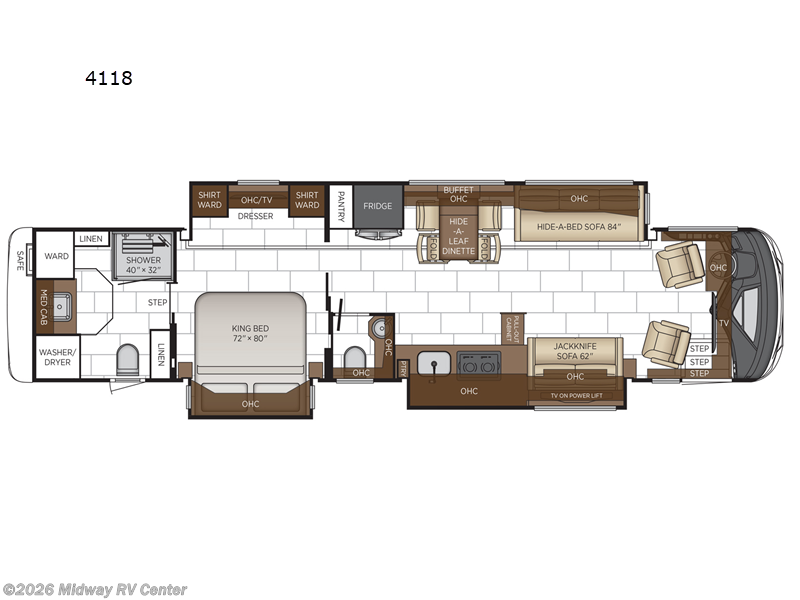 New 2026 Newmar Mountain Aire 4118 available in Grand Rapids, Michigan