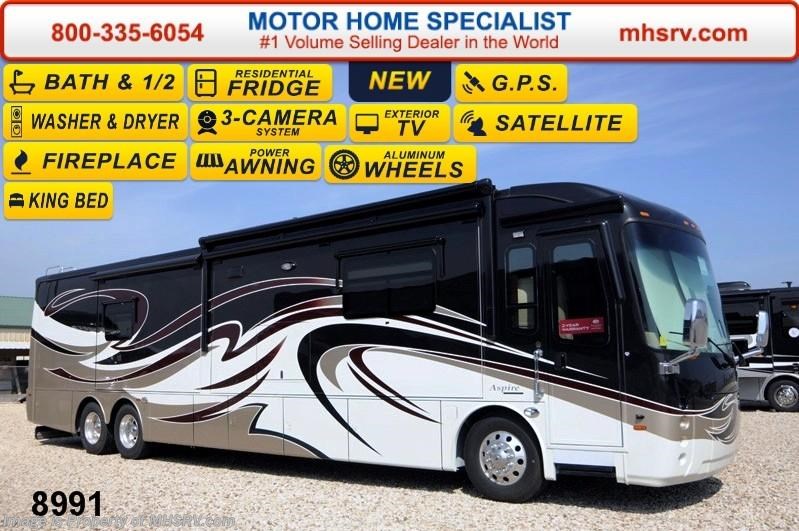 New 2014 Entegra Coach Aspire 44U Bath & 1/2 W/Elec. Pkg, Aqua Hot, L-Sofa & Bos available in Alvarado, Texas
