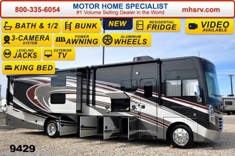New 2015 Thor Motor Coach Challenger 37TB Bath & 1/2 Bunk Model With King Bed available in Alvarado, Texas