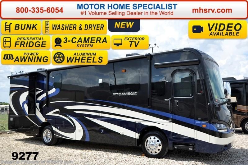 New 2015 Sportscoach Cross Country 361BH Bunk House W/Res. Fridge, Stack W/D, Sat available in Alvarado, Texas