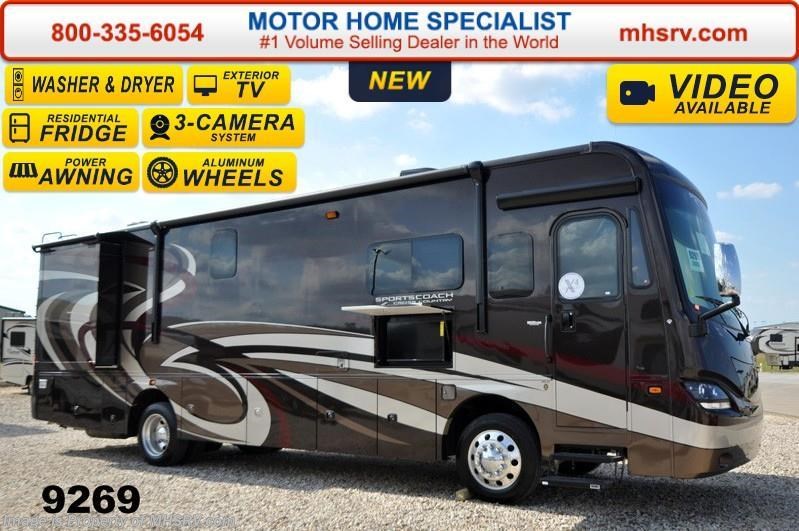 New 2015 Sportscoach Cross Country 360DL W/Fireplace, Res Fridge, W/D, Sat, 340HP available in Alvarado, Texas