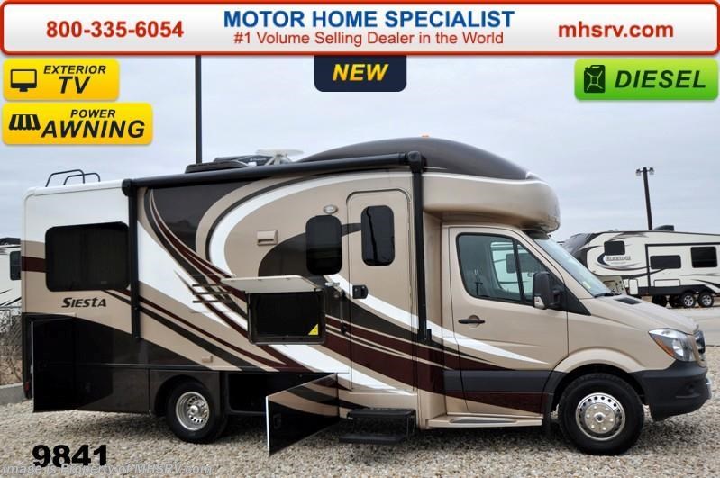 New 2015 Thor Motor Coach Four Winds Siesta Sprinter 24ST Diesel RV W/Dsl. Gen, Cabover Ent & Ext. TV available in Alvarado, Texas