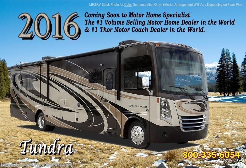 New 2016 Thor Motor Coach Challenger 37TB Bath & 1/2 W/ Bunk, King, Res Fridge available in Alvarado, Texas