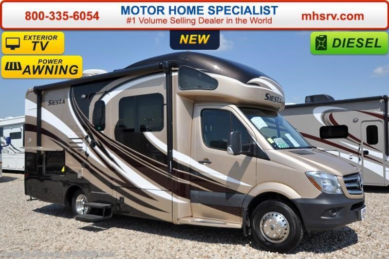 New 2016 Thor Motor Coach Four Winds Siesta Sprinter 24SL Diesel RV W/Exterior TV, Dsl. Gen, FBP available in Alvarado, Texas