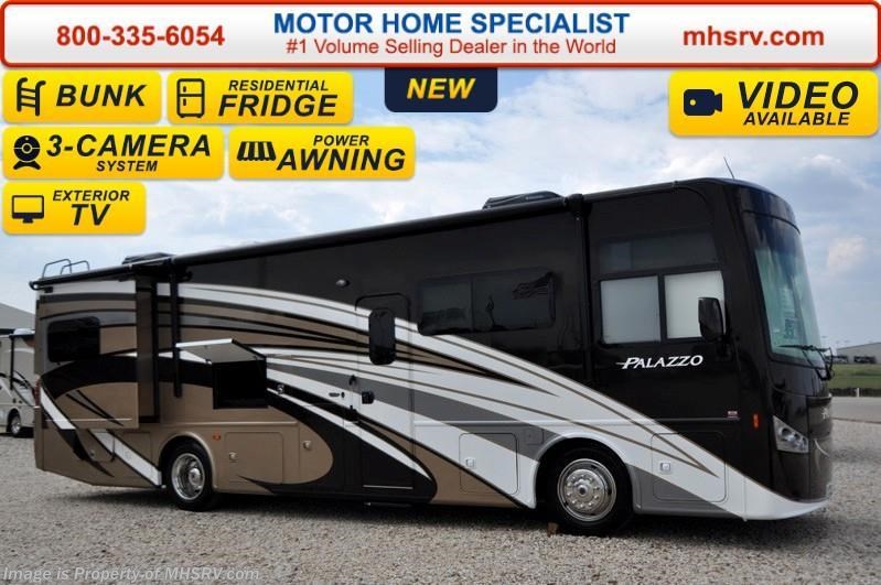 New 2016 Thor Motor Coach Palazzo 33.3 Bunks, Ext. TV, Pwr OH Bunk, Res Fridge available in Alvarado, Texas