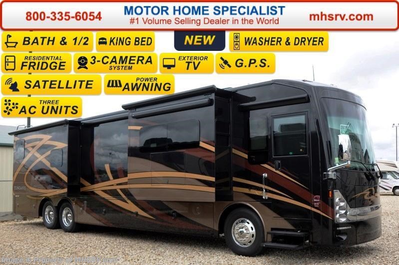 New 2016 Thor Motor Coach Tuscany 42HQ Bath & 1/2, Aqua Hot, 60" TV, 10K Gen available in Alvarado, Texas