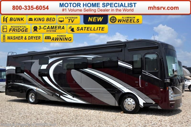 New 2016 Thor Motor Coach Tuscany XTE 40BX Bunk Model W/3 Slides, King Bed, Stack W/D available in Alvarado, Texas