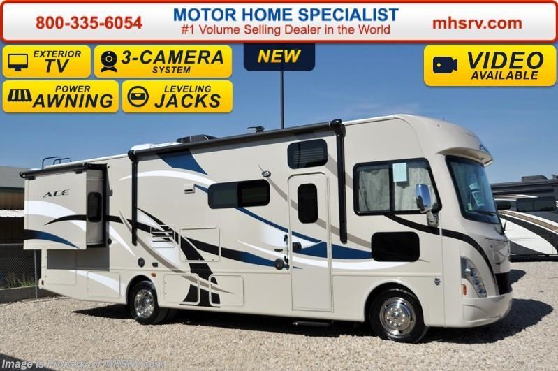 New 2016 Thor Motor Coach A.C.E. 30.1 ACE W/2 Slide, Jacks, 15.0 A/C, Ext TV available in Alvarado, Texas