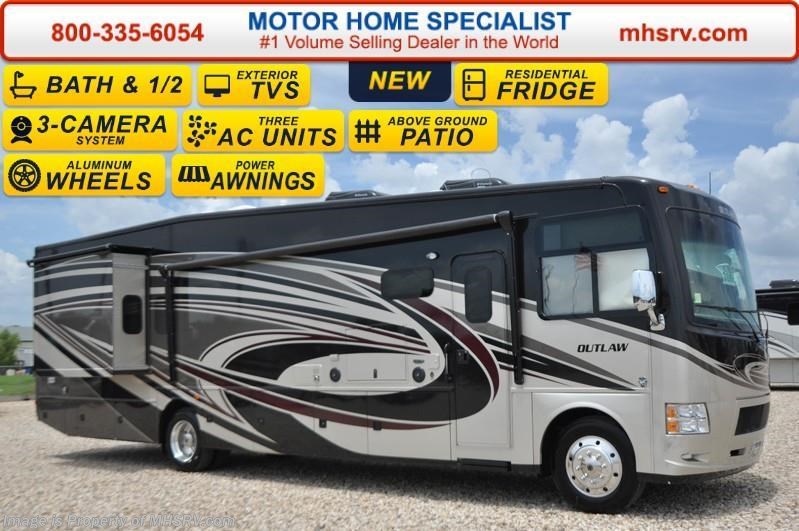 New 2016 Thor Motor Coach Outlaw Residence Edition 38RE Res Fridge, Bath & 1/2, 4 TVs, 26K Chassis available in Alvarado, Texas