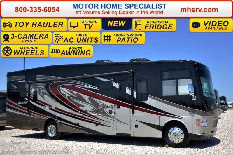 New 2016 Thor Motor Coach Outlaw 37LS 26 K Chassis, Patio, 3 TV, Pwr. Bunk & 3 A/Cs available in Alvarado, Texas