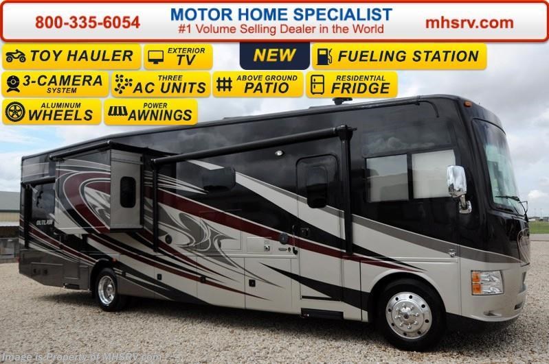 New 2016 Thor Motor Coach Outlaw 37RB 26K Chassis, Patio, 4 TV, Pwr Bunk & 3 A/C available in Alvarado, Texas