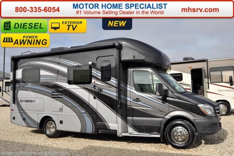 New 2016 Thor Motor Coach Synergy CB24 Diesel RV W/Slide, Diesel Gen, Exterior TV available in Alvarado, Texas