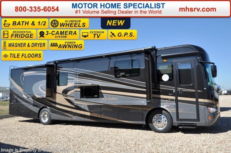 New 2016 Forest River Berkshire 38B-340 Bath & 1/2, W/D Stack, Sat. Dome available in Alvarado, Texas